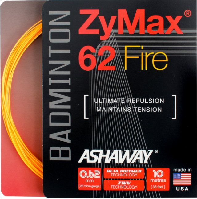 Ashaway ZyMax 62 Fire - Orange Box